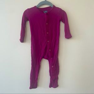 Kickee Pants solid coverall pajama, size 12-18m